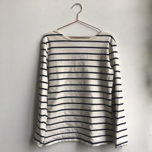 American apparel navy & off white sweatshirt