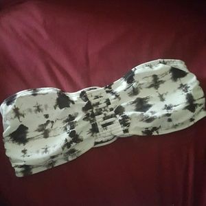 Tie dye bathing suit top