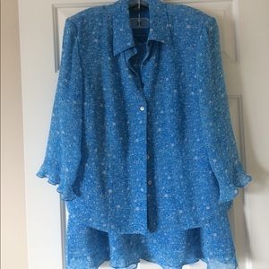 Blue skirt 2-piece dress