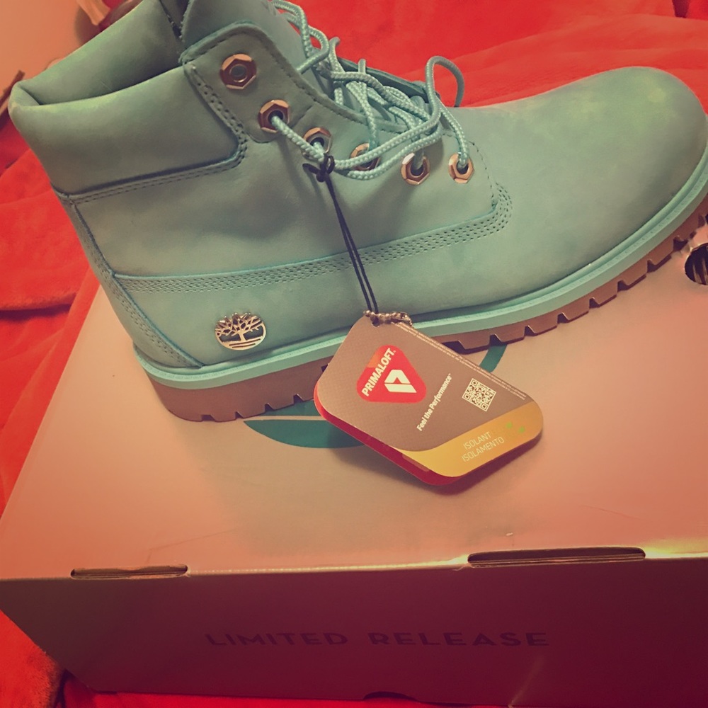 Timberland boots baby blue