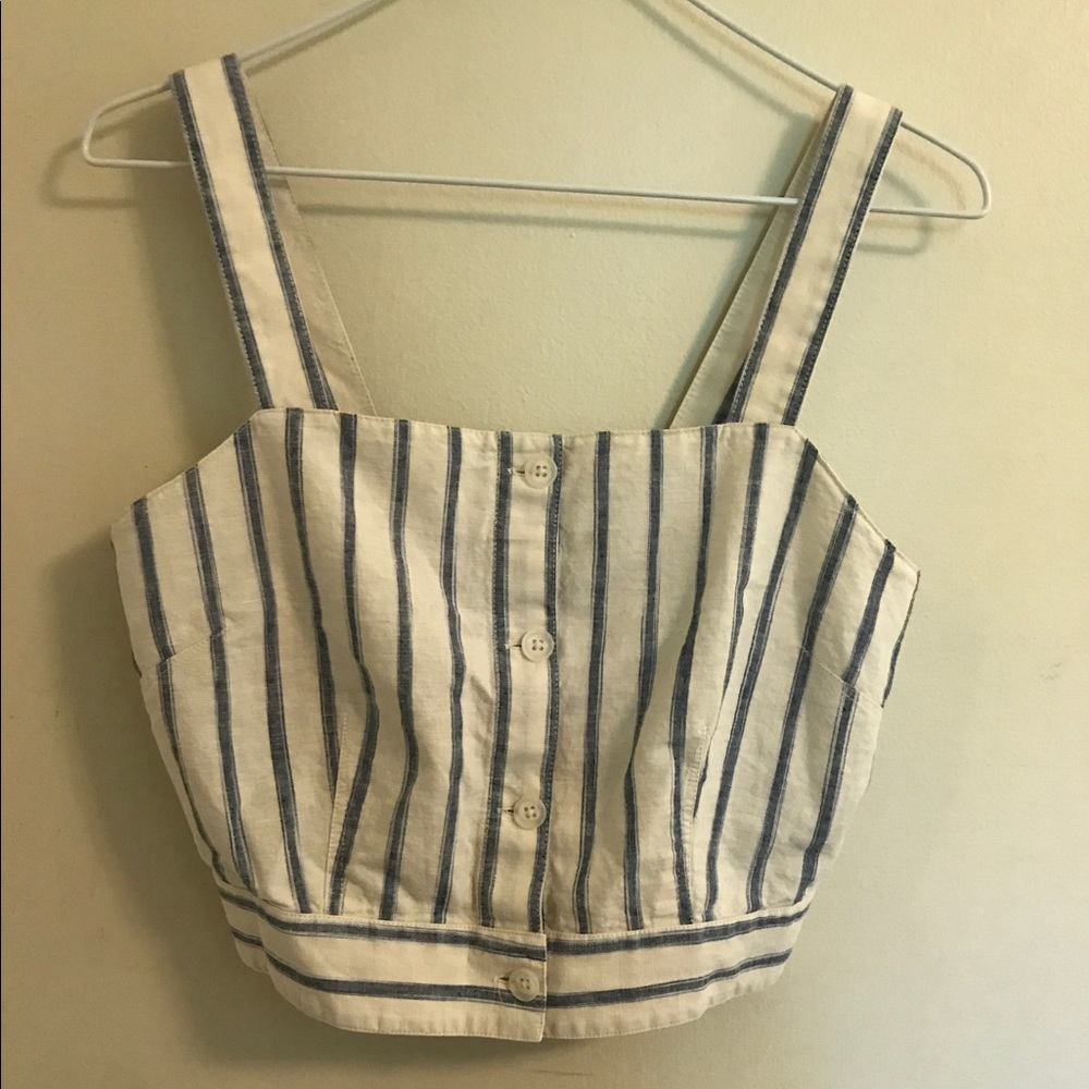 Ikat Stripe Crop Top