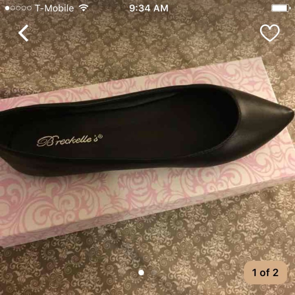 Black Pointed Toe Flats