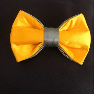 Yellow and Winter Green Handcrafted Bow-Tie