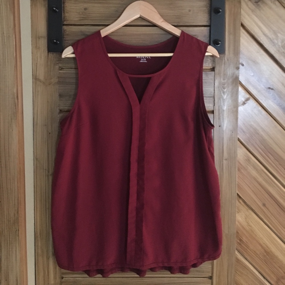 Light and Flowy Maroon Top