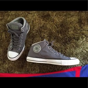 Converse high tops grey