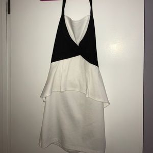 White and Black dress size M
