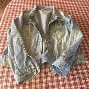 Merona light wash Jean jacket L