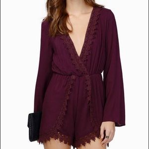 Spring Awakening Maroon Romper