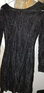 Black lace dress
