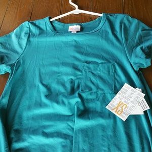 NWT XS LuLaRoe Carly -Solid Teal