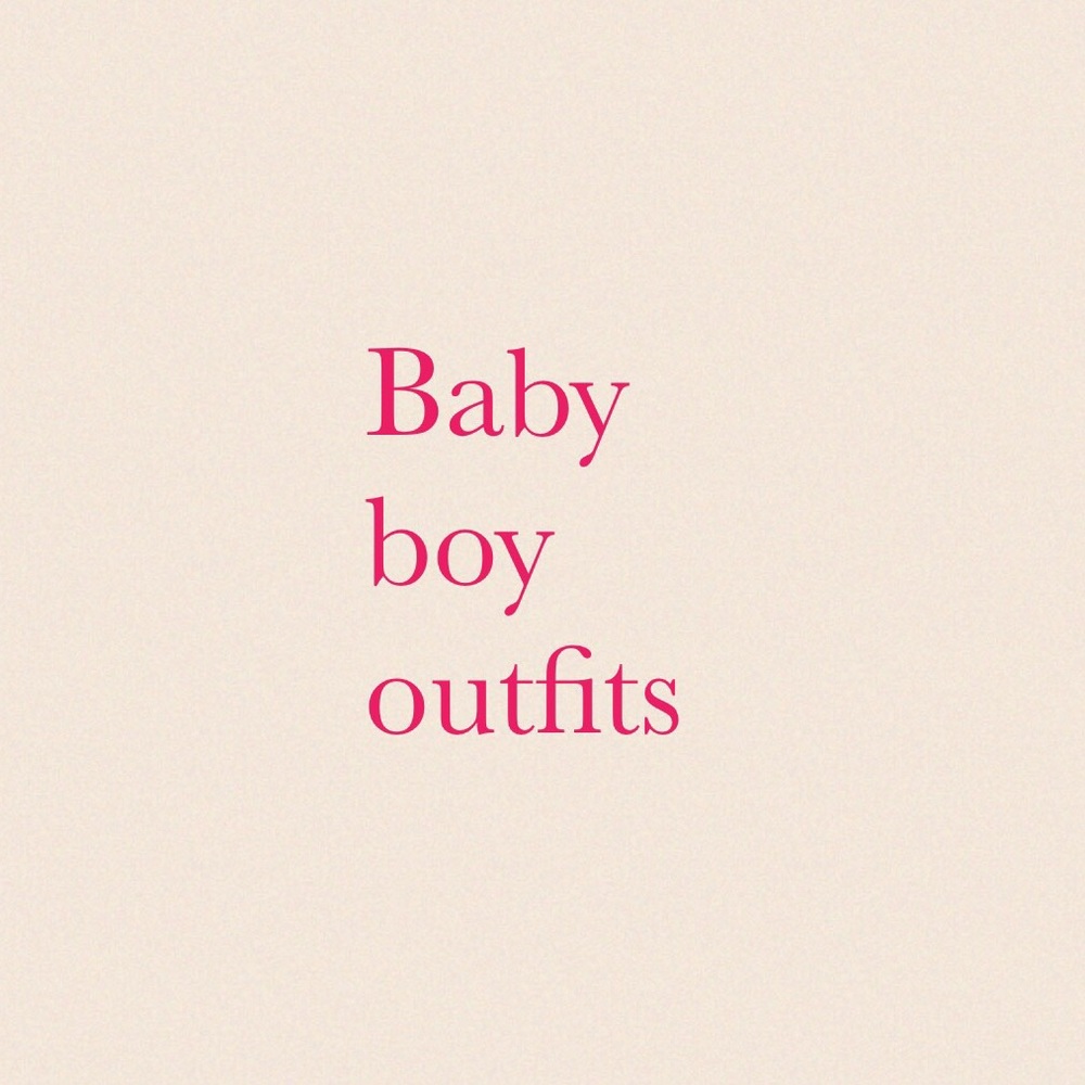 Baby boy stuff