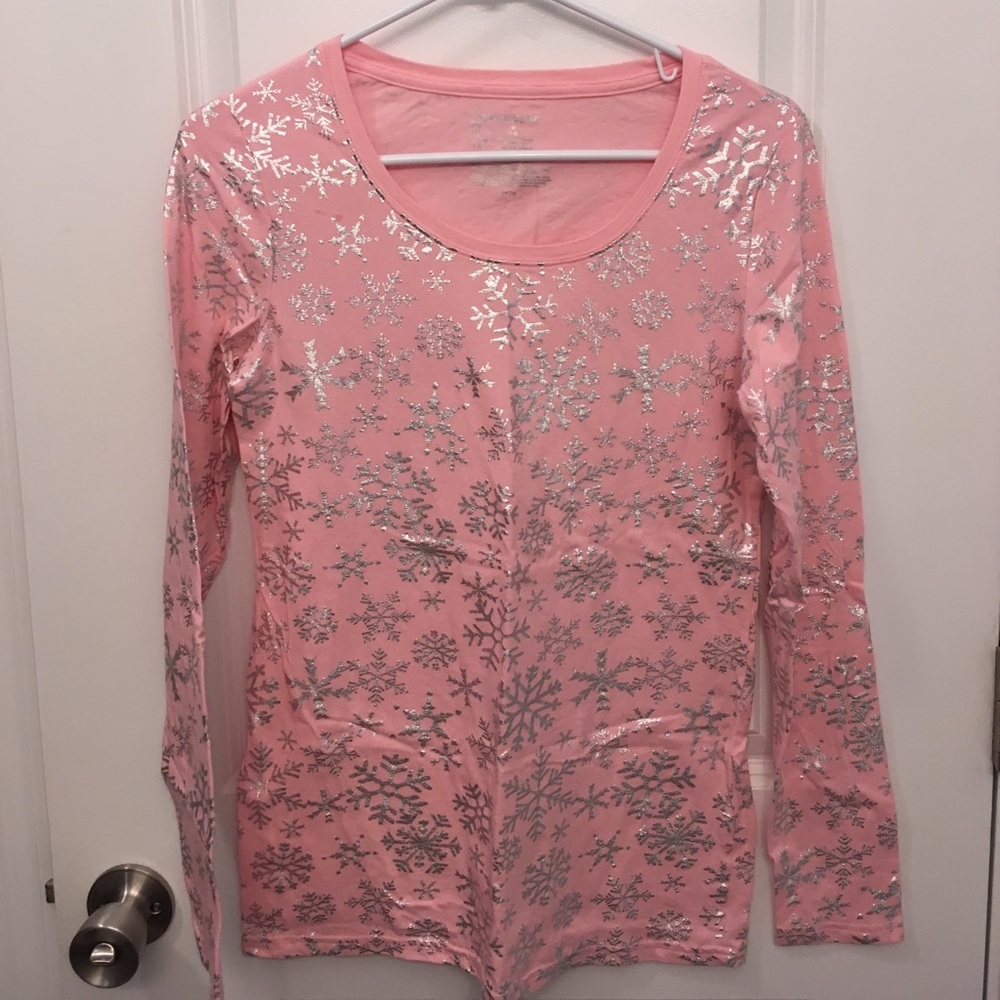 Pink Snowflake Tee