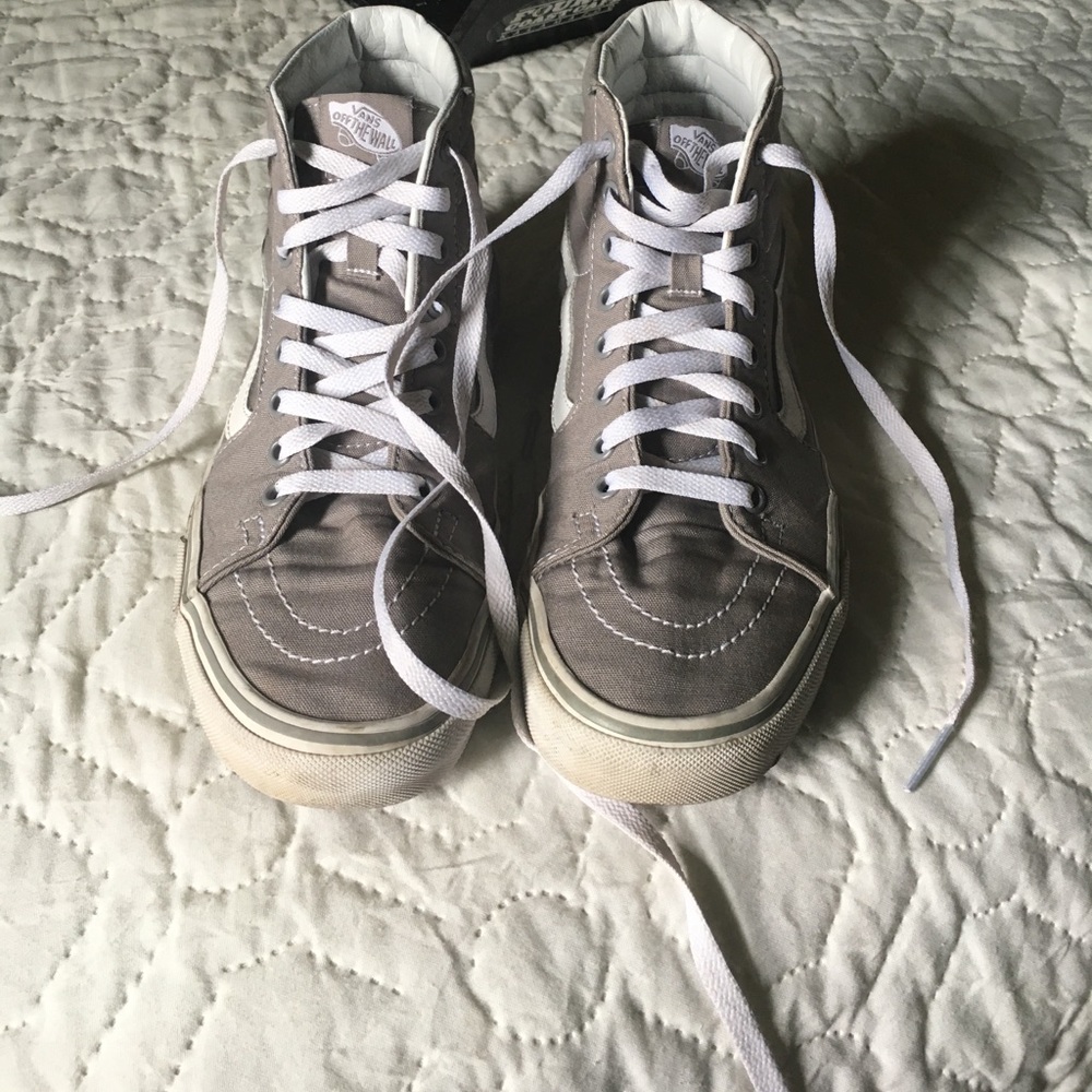 Grey sk8-hi vans