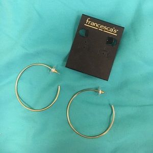 Francesca's Gold Hoop Earrings