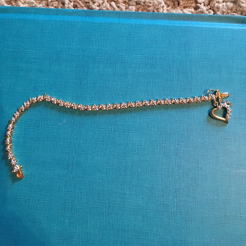 Gold/diamond bracelet