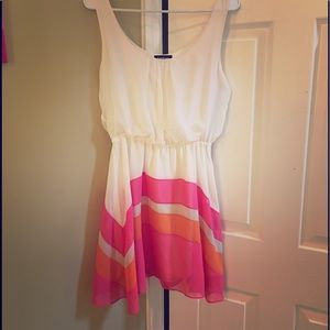 Bebe pink sundress dress