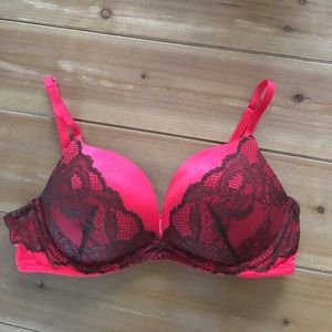 VS biofit red embellished bra
