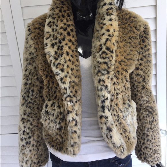 fuzzy cheetah jacket
