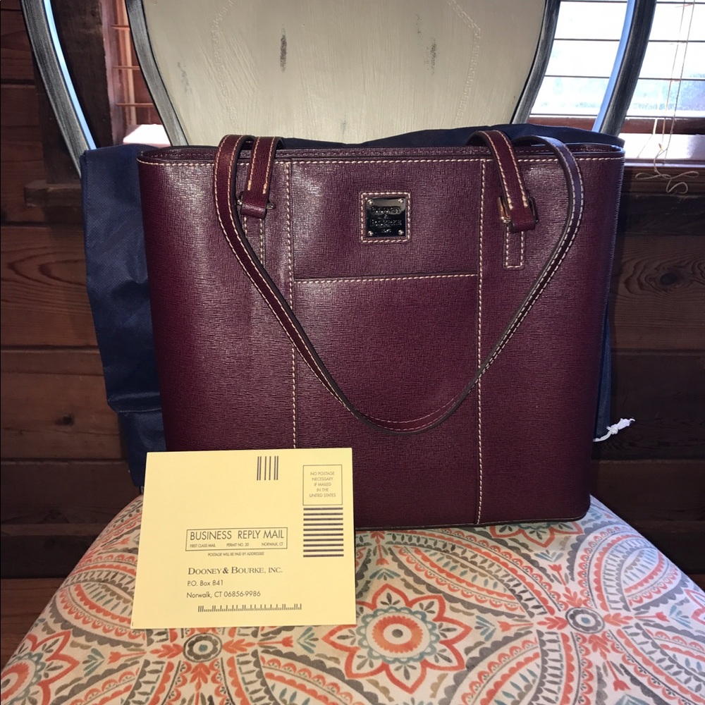 New Burgundy Dooney And Bourke Handbag