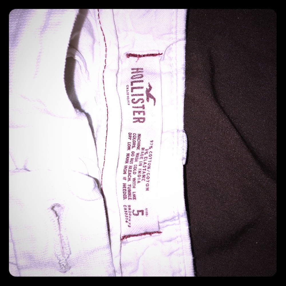 Hollister White shorts.