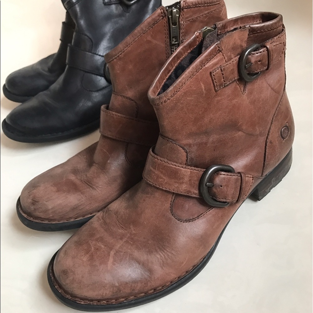 Beautiful leather Born Raisa booties