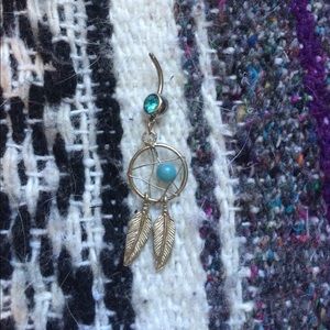 Dream catcher belly button ring