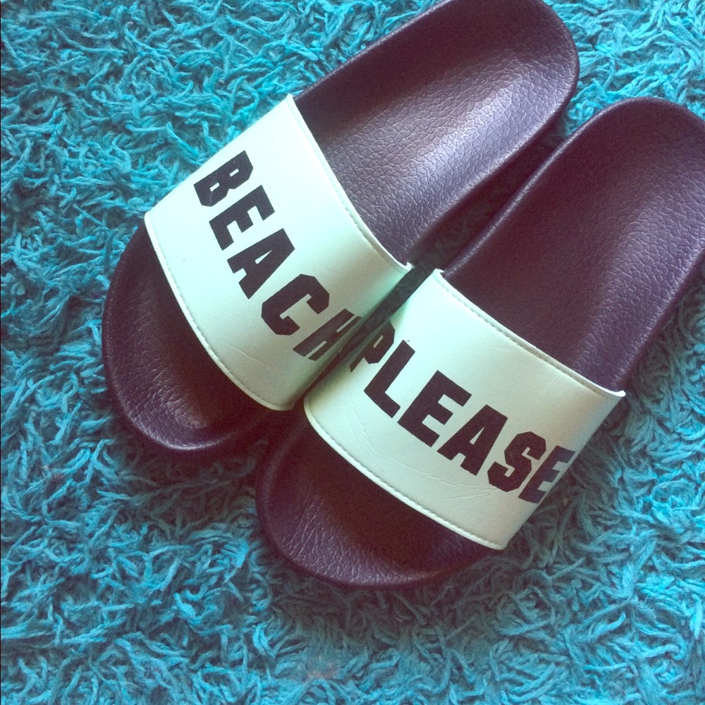 Victoria Secret PINK "BEACH PLEASE" Sandals 🌴