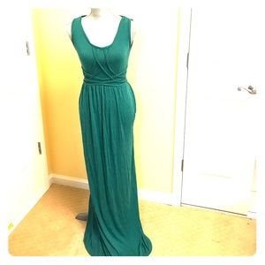 Turquoise Boho Maxi Dress - size small