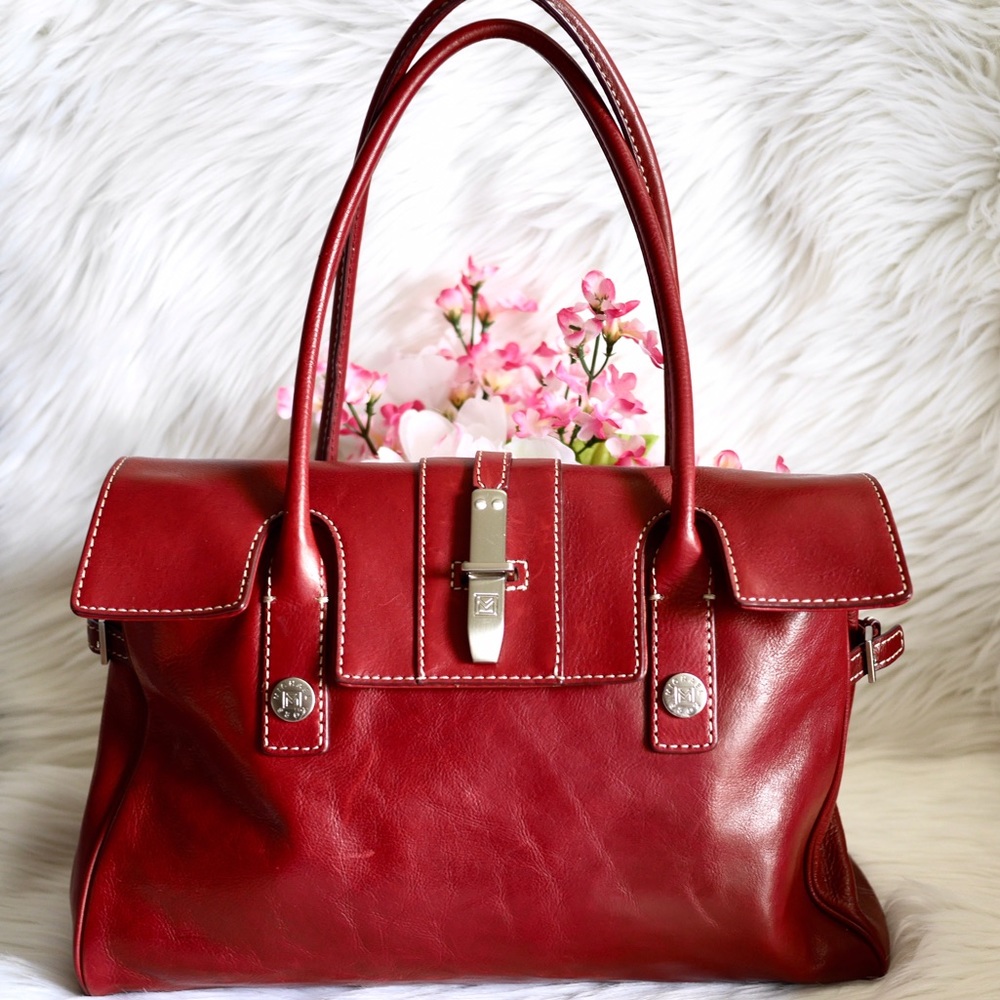 ❌SOLD❌MK Classic All Leather Satchel