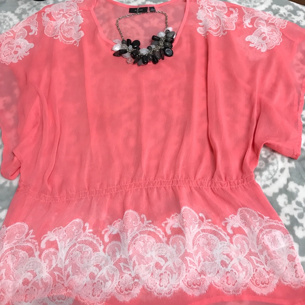 Apt 9 sheer career blouse