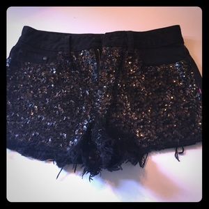 VS Pink sequin shorts