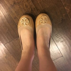 Tory Burch Nude Caroline Flats