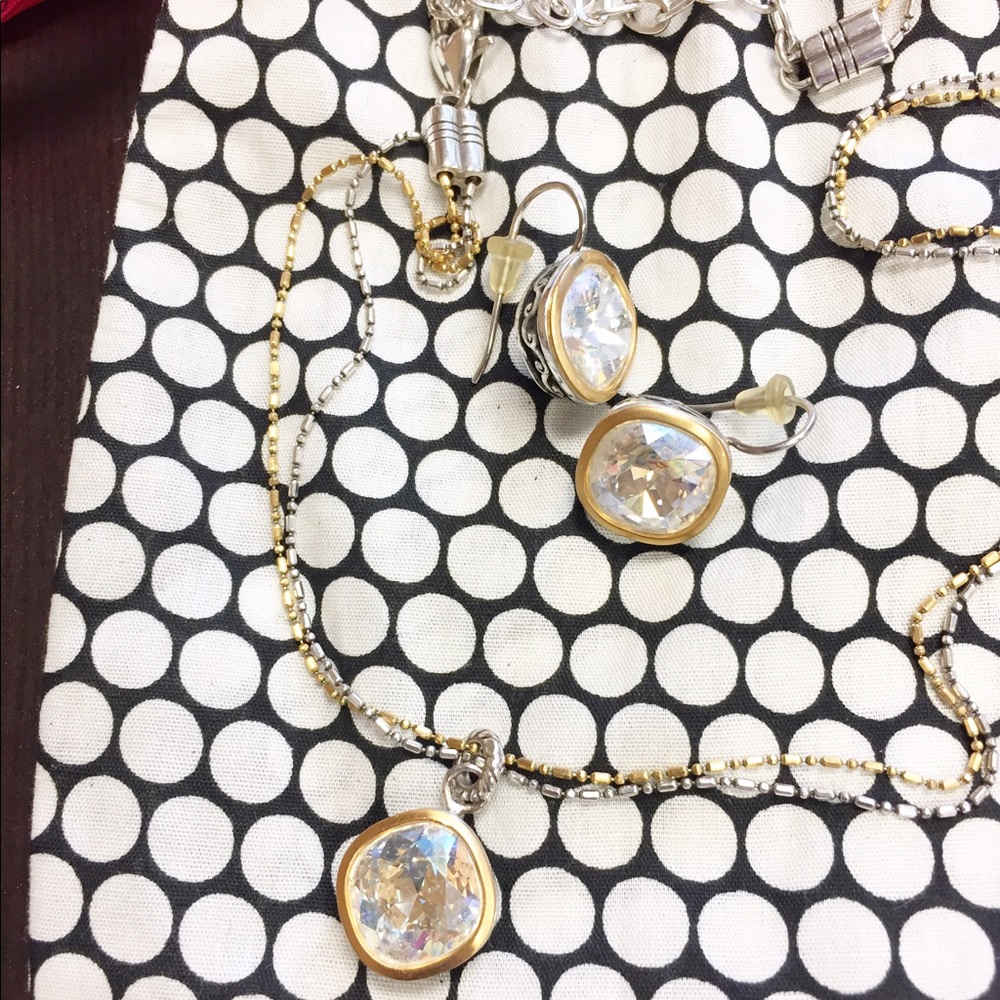 Brighton necklace and matching earrings