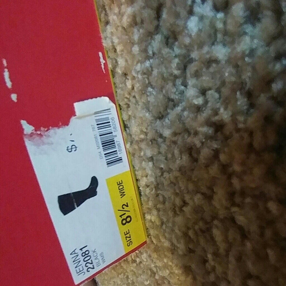 Women's black zip up boots