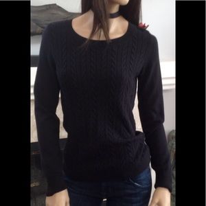 Talbots Black Sweater SZ S (D98)