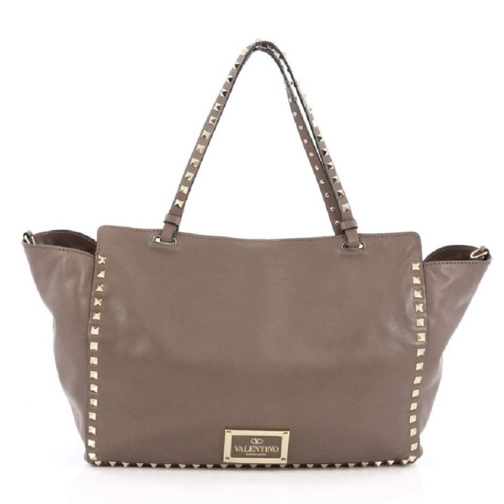 VALENTINO Rockstud soft leather medium tote bag