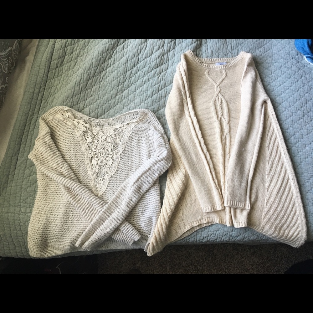 Long sleeve knit tops