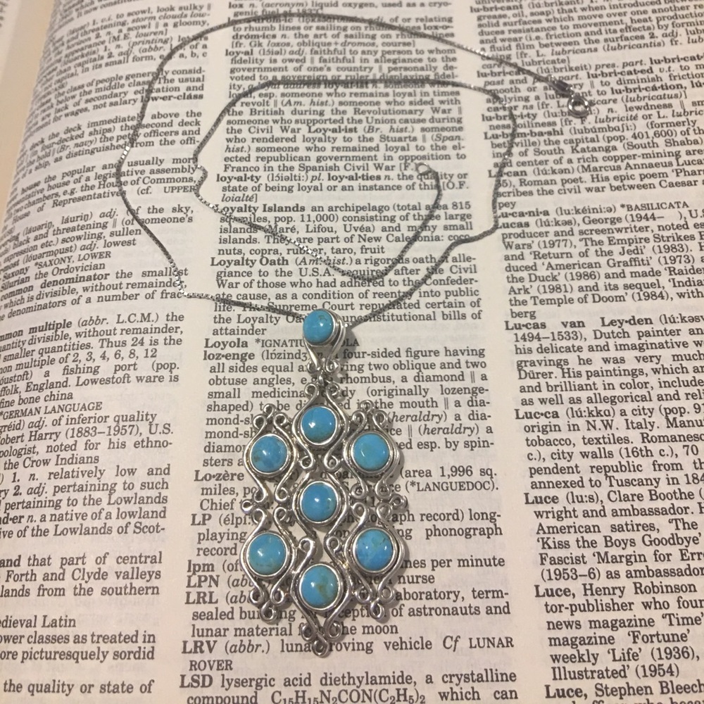 Sterling silver and turquoise necklace