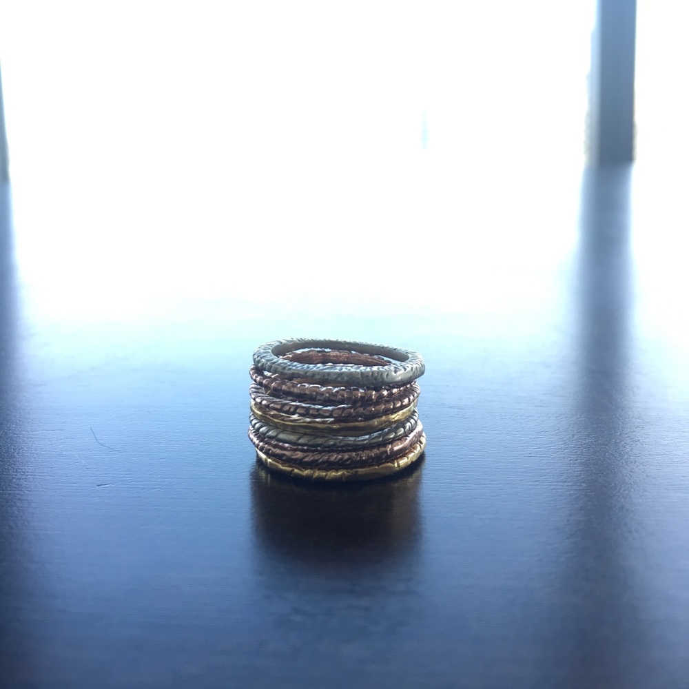 Anthropolgie stack rings