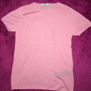 Zara knit pink shirt Sz S