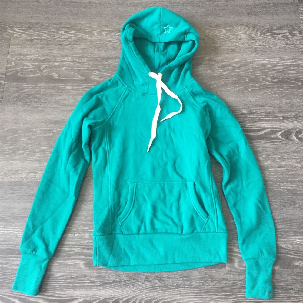 Garage teal hoodie