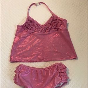 Ruffle Butts girls swim suit gently used. Size 7.