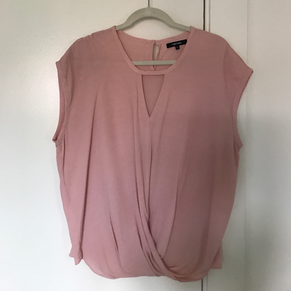 Pink Draped blouse