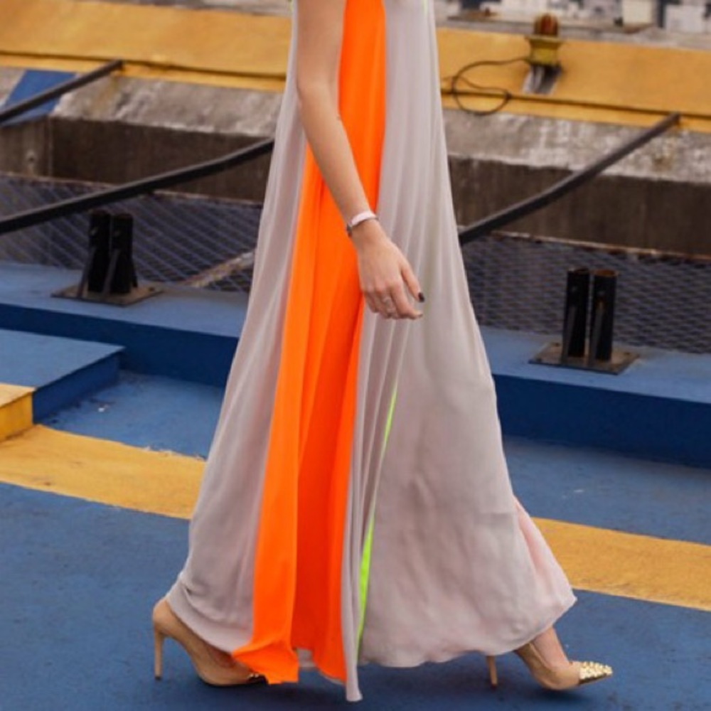 Ladies CHIFFON MAXI DRESS/COVERUP - Picture 3 of 7