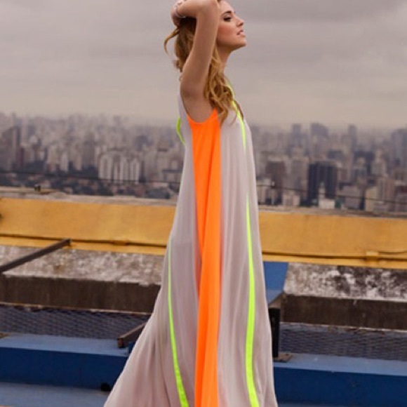 Ladies CHIFFON MAXI DRESS/COVERUP - Picture 4 of 7