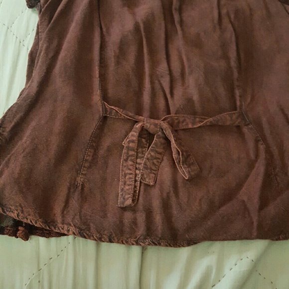 Burgundy embroidered top - Picture 6 of 6