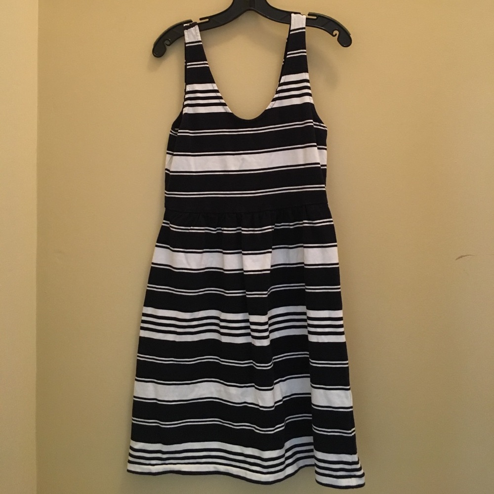 J. Crew Navy and white sundress