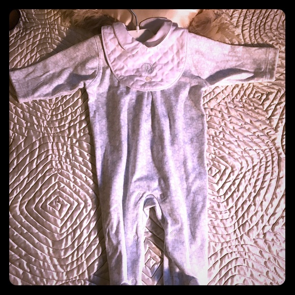 Dior Other - NWT Dior footie plus Dior bib! Poshest baby gift!!