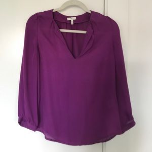 Joie purple 3/4 length blouse