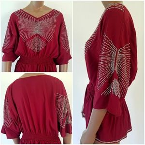 Gianni Bini Beaded Blouse